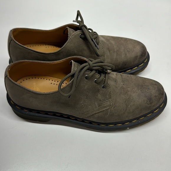 Dr Martens Docs Low Top Oxford Lace Up Shoes Sneakers Suede Gray Women's Size 9 - Picture 4 of 9